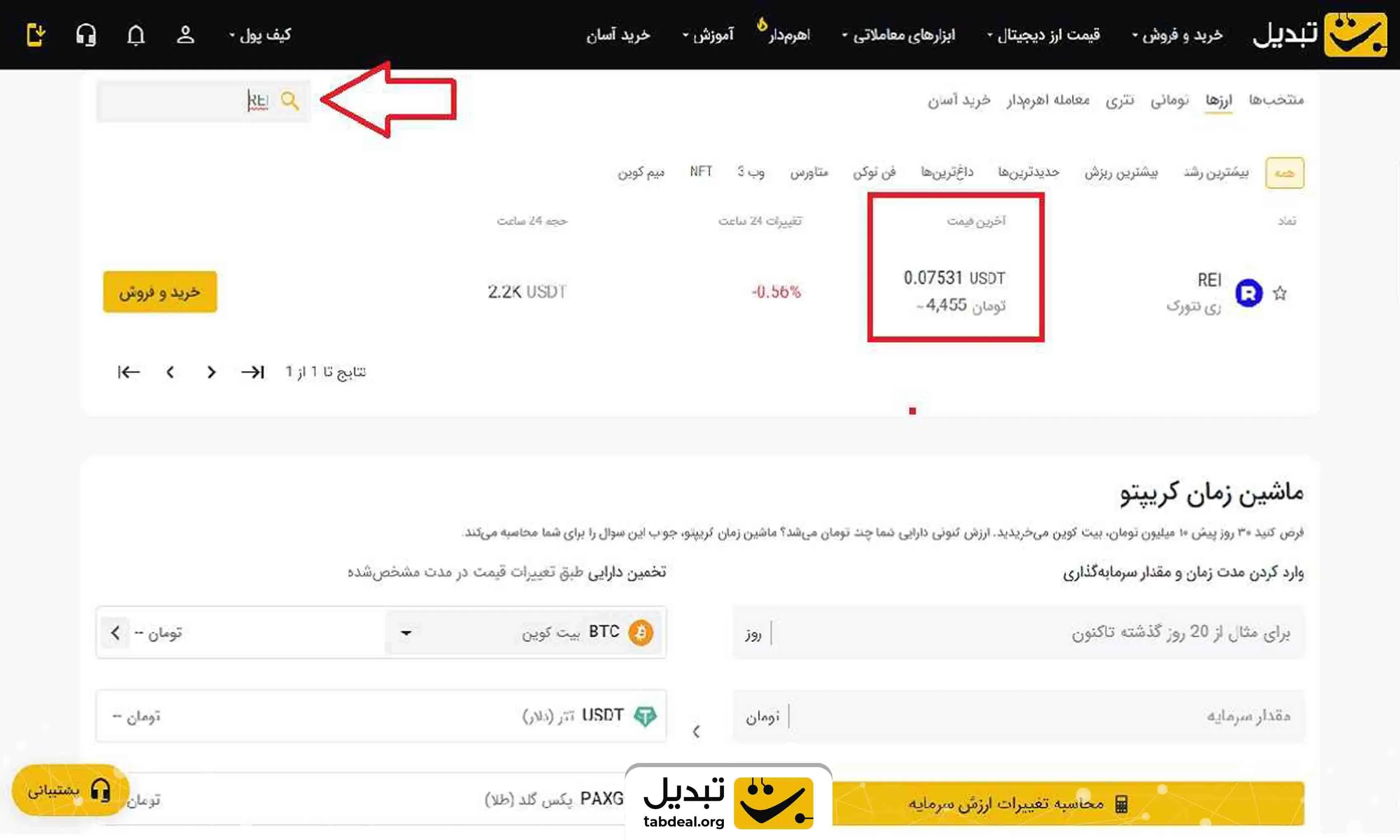 خرید ارز ری نتورک از تبدیل