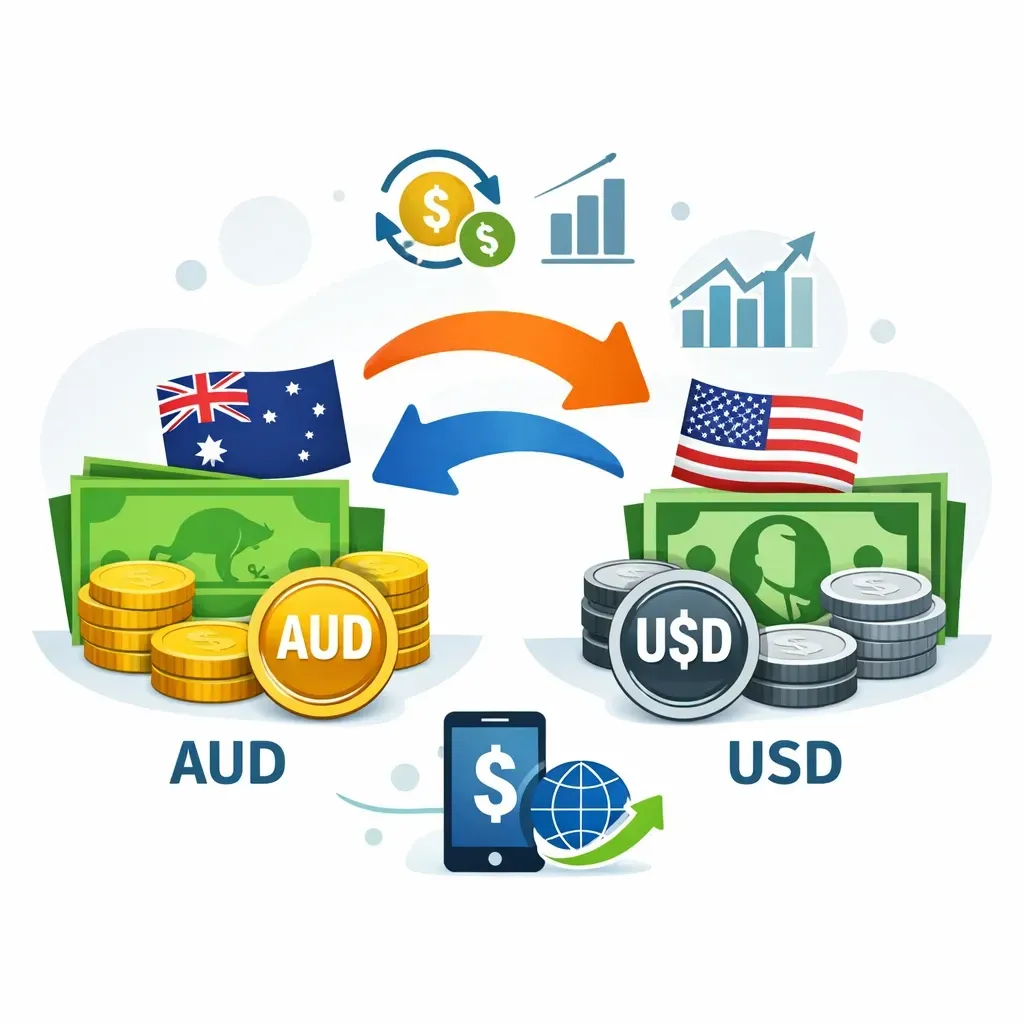 نحوه تبدیل دلار استرالیا (AUD) به دلار آمریکا (USD)