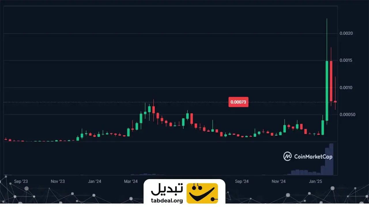 نمودار قیمت لحظه‌ای TOSHI چه کاربردی دارد؟  
