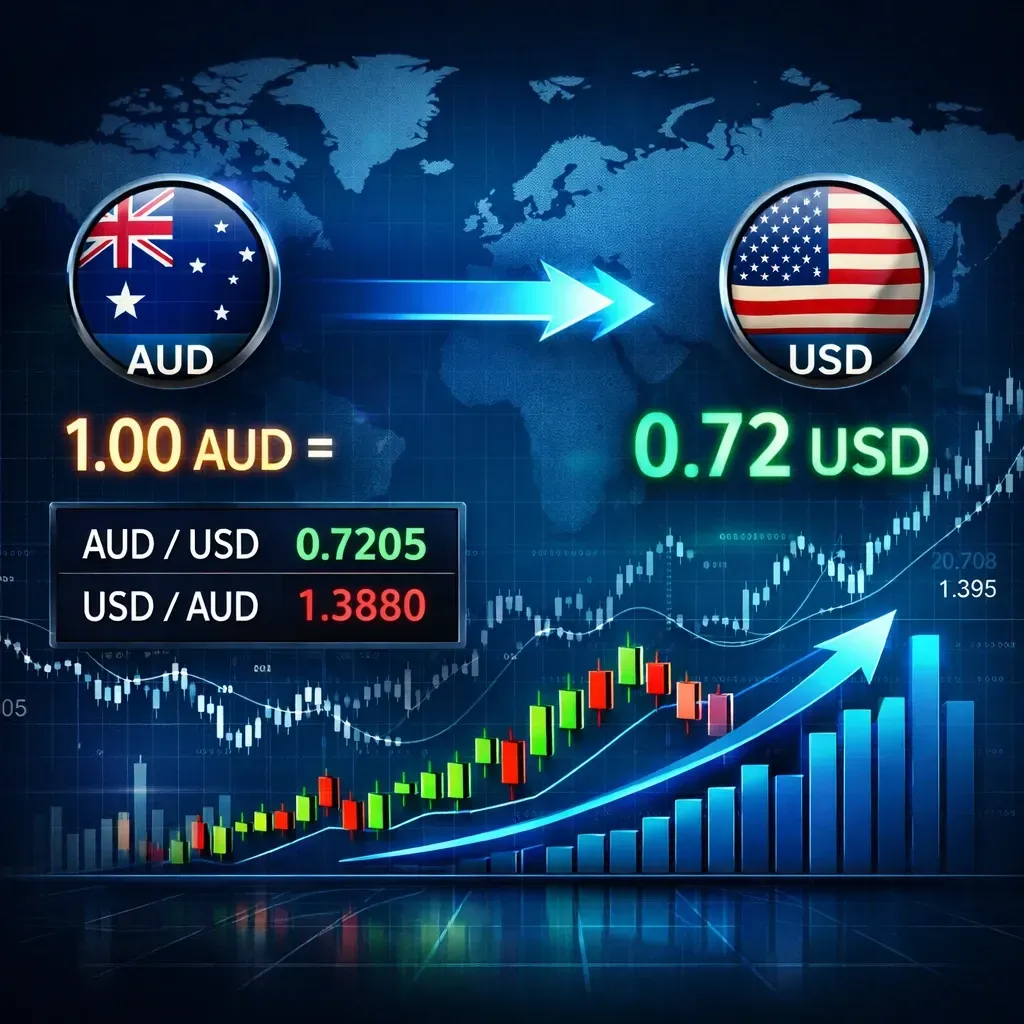روش تبدیل دلار استرالیا (AUD) به دلار آمریکا (USD)