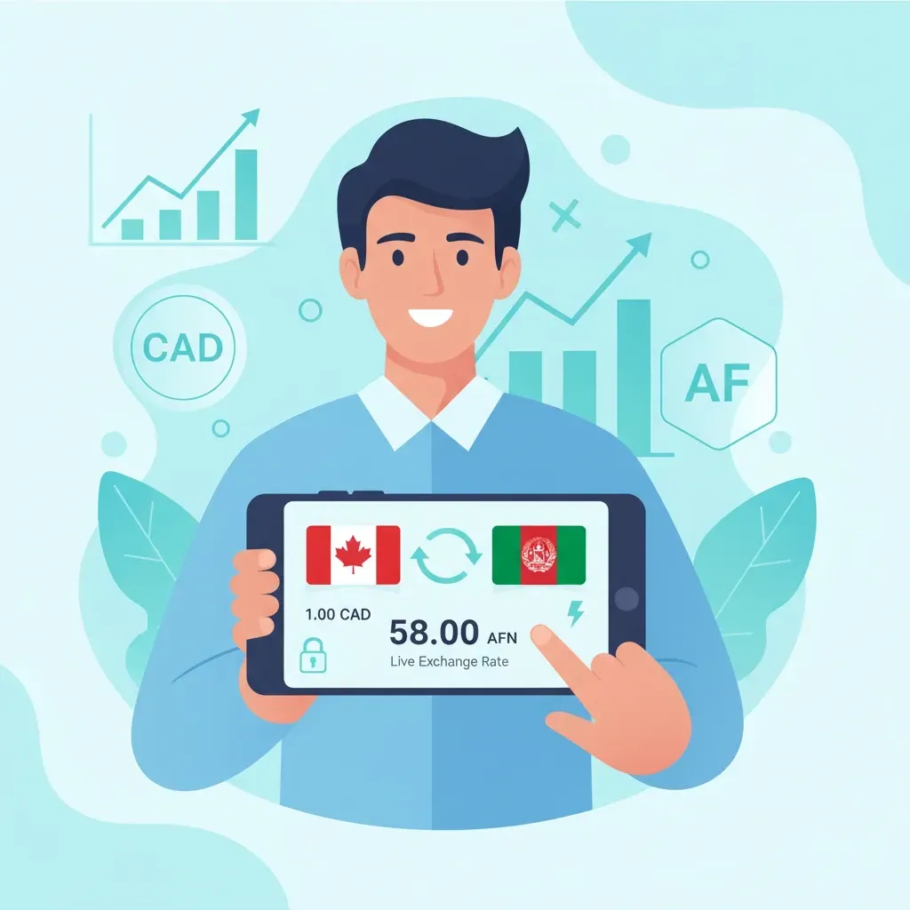 تبدیل دلار کانادا (CAD) به افغانی افغانستان (AFN)