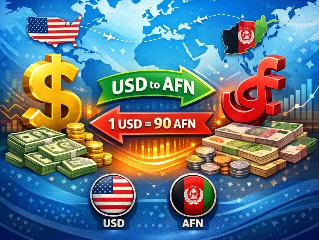 تبدیل دلار آمریکا به افغانی افغانستان