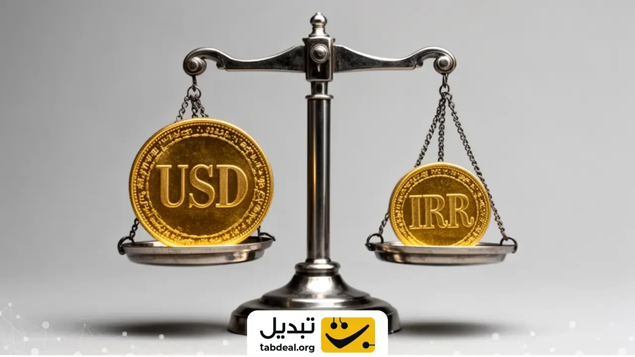 تبدیل دلار آمریکا به ریال ایران