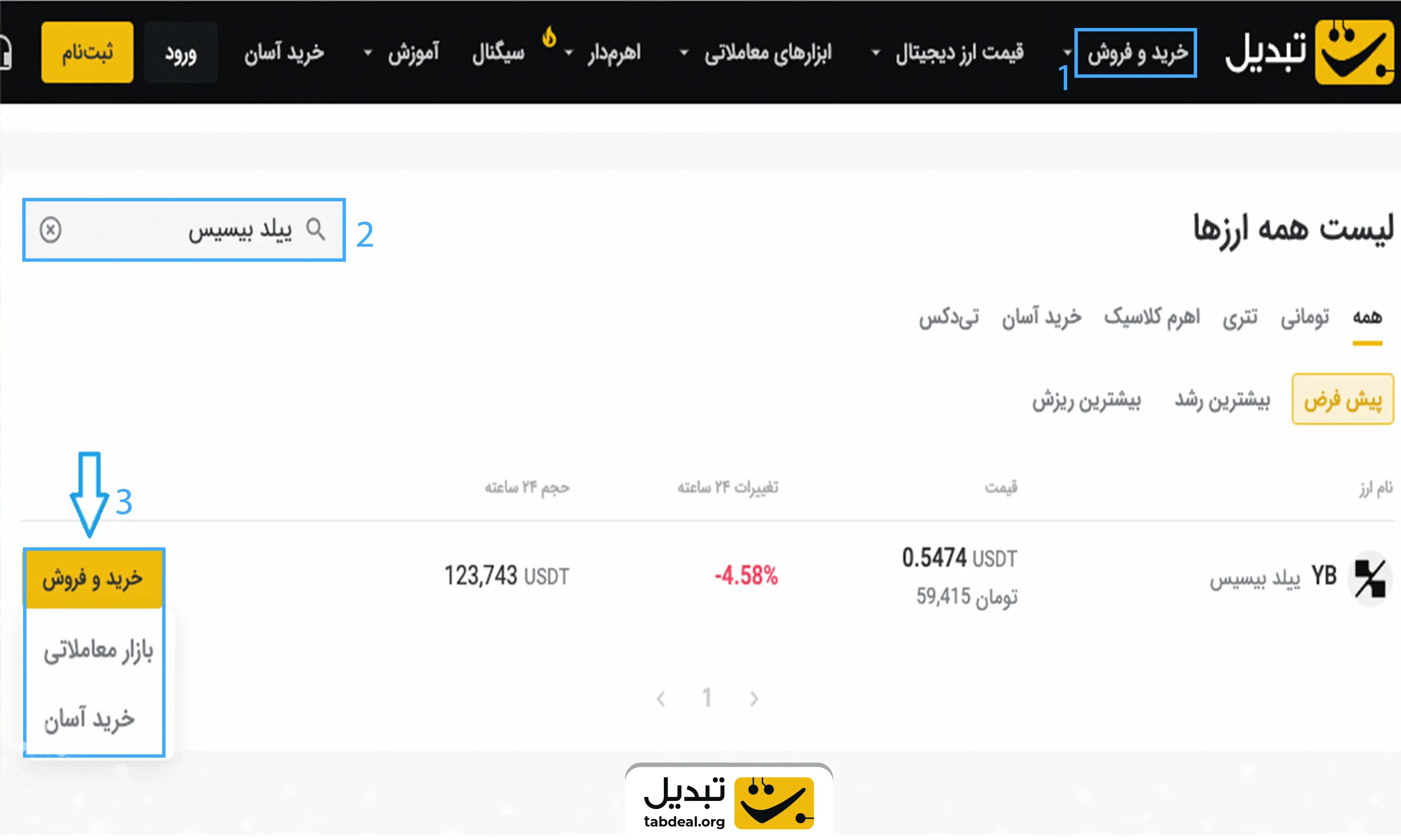 تصویر شماره 1- خرید-ارز-دیجیتال-ییلد-بیسیس-از-تبدیل.webp